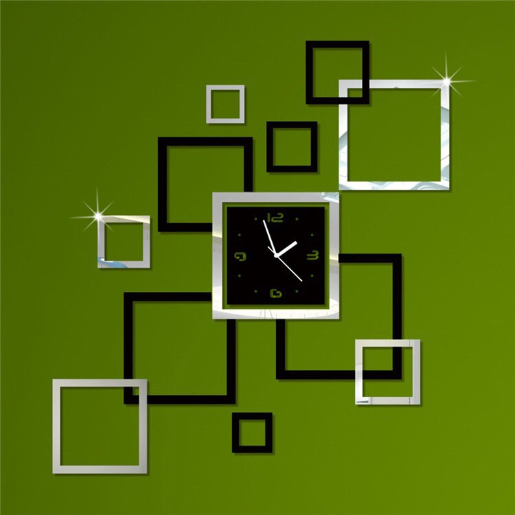Đồng hồ trang trí treo tường - gắn tường sáng tạo loại nhỏ 2D-05