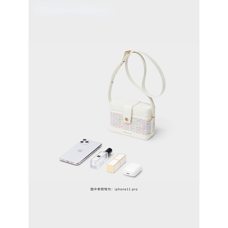 Charles and KEITH CK2-80701182 Túi Xách Một Dây Đeo Vai Phong Cách Retro