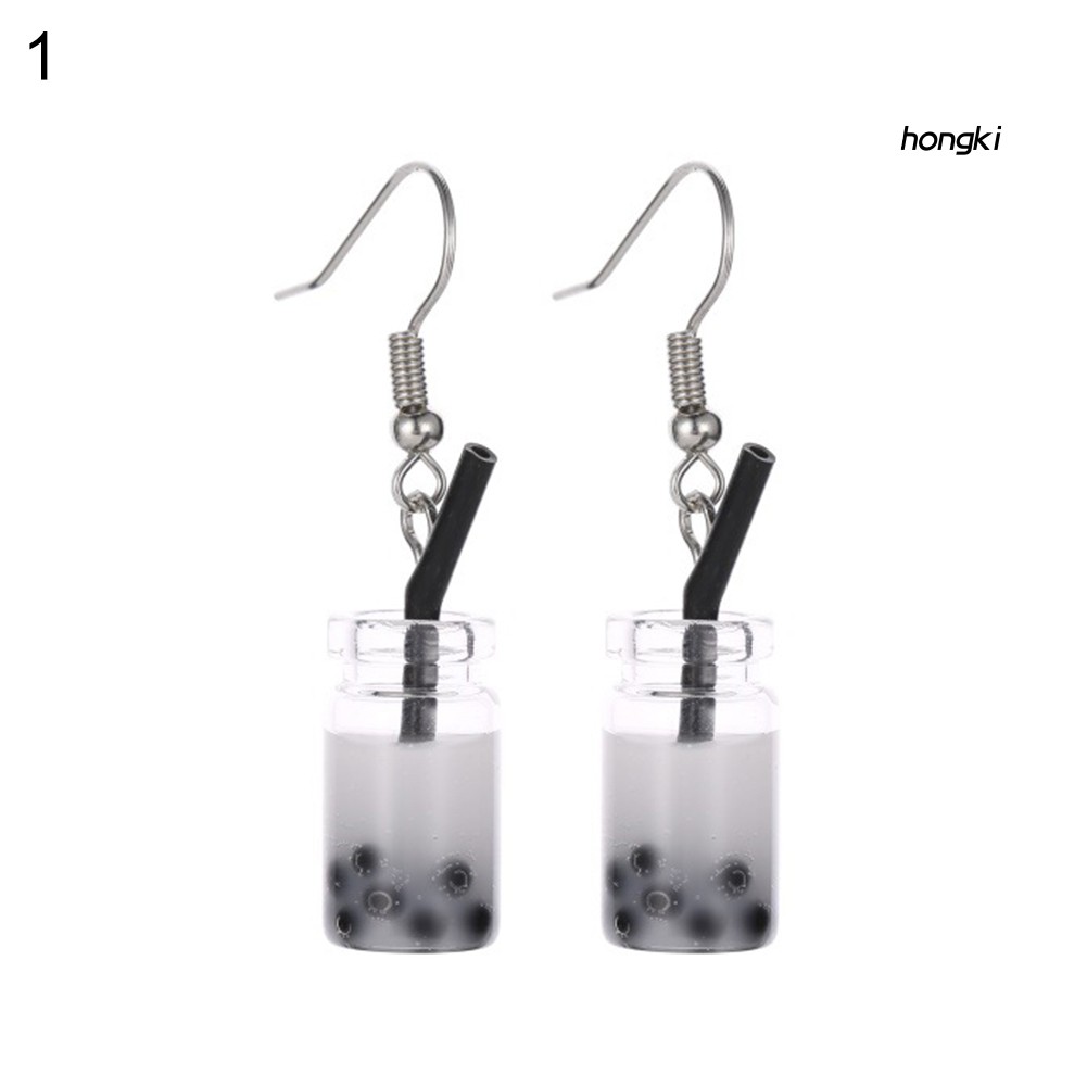 Đôi Bông Tai Dáng Dài Hình Ly Trà Độc Đáo Thời Trang Cho Nữ