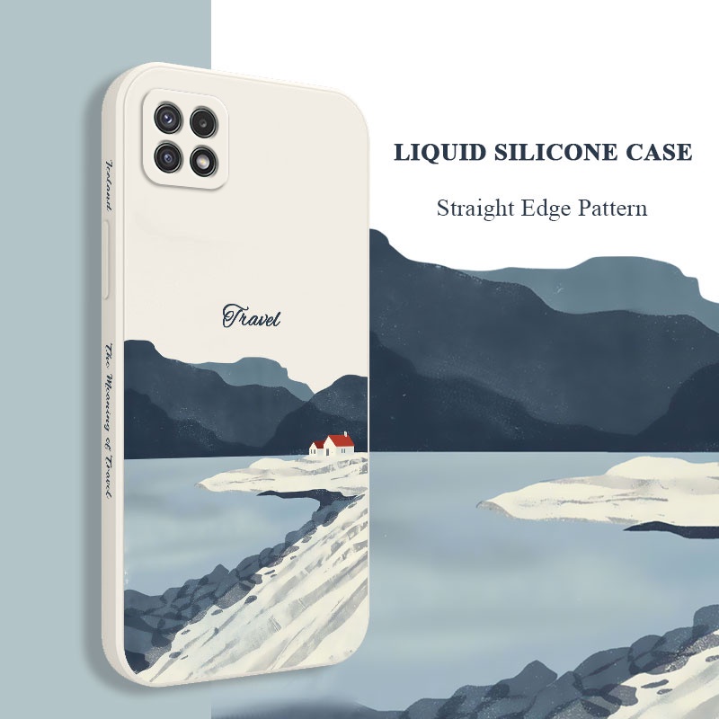 Ốp Điện Thoại Mềm Họa Tiết Icelandic Sáng Tạo Cho Samsung Galaxy A22 A12 4G 5G A02 A02S