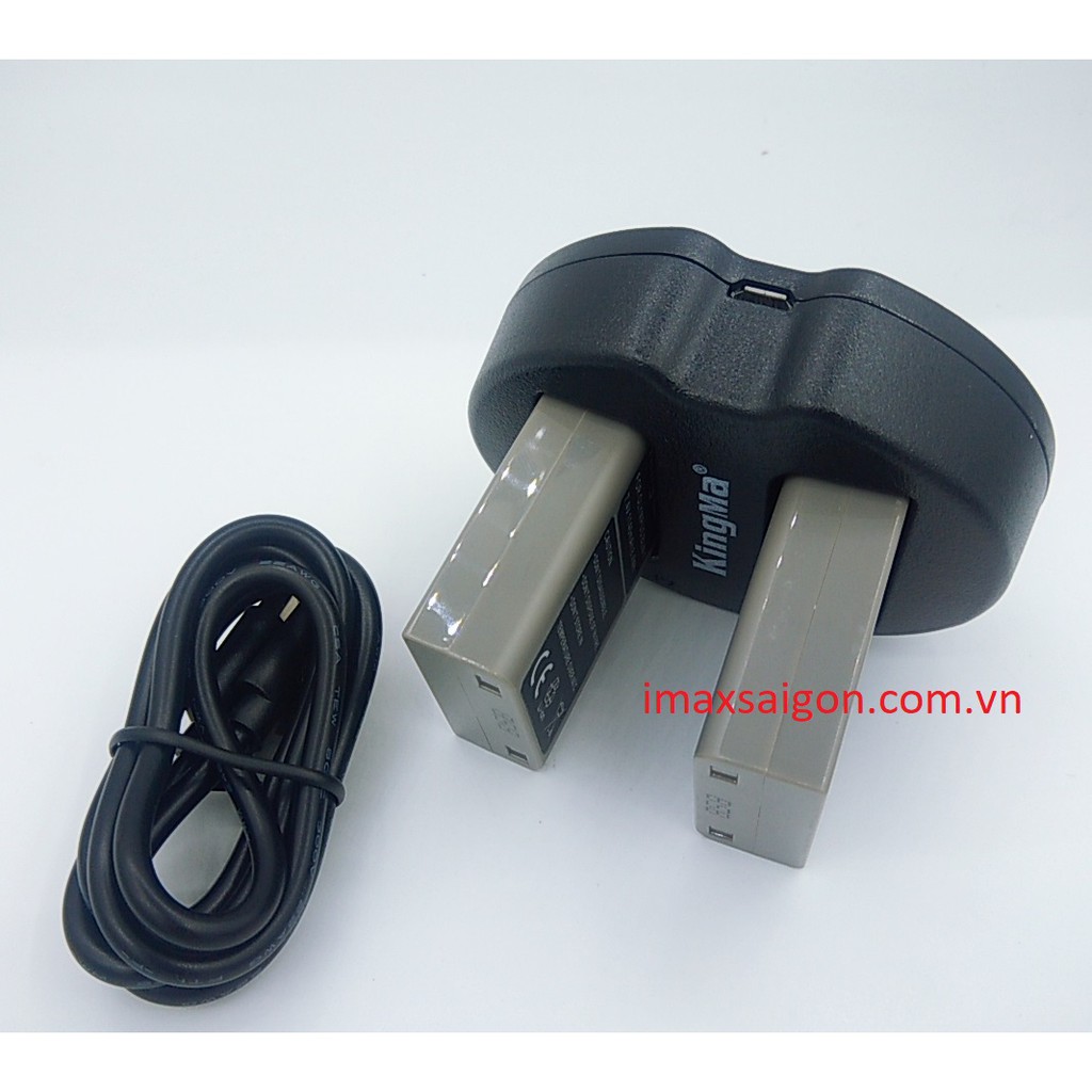 2 PIN 1 SẠC MÁY ẢNH KINGMA thay thế cho OLYMPUS BLN-1