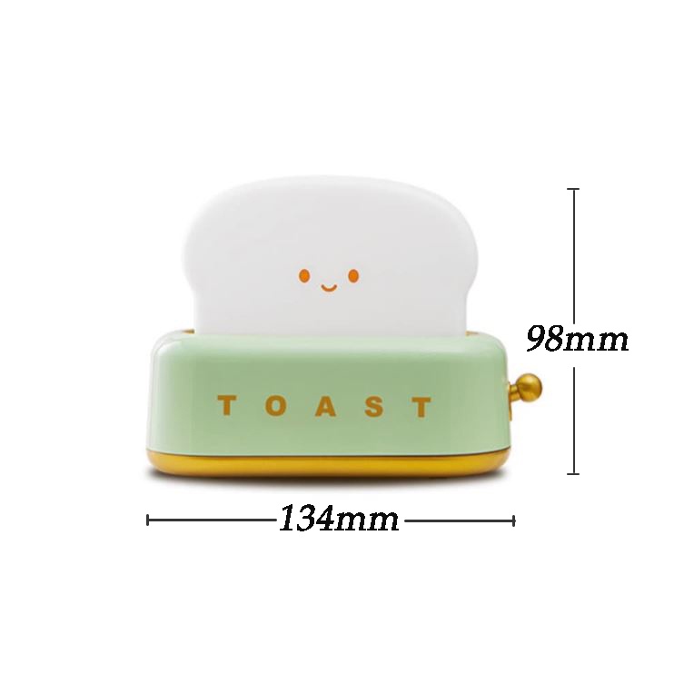 Đèn Ngủ TOAST Đèn Ngủ Hình Máy Nướng Bánh Mì Xinh Đẹp, Ánh Sáng Tăng Giảm Tùy Chỉnh