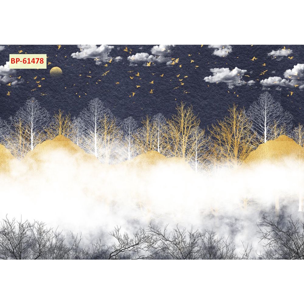 Tranh dán tường khổ lớn Quán Cafe, Trà chanh, Trà Sữa, Trang Trí Cửa Hàng 3D