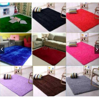 Thảm trải sàn phòng khách màu trơn đẹp mắt hoa lụa gương tròn hồ cá mini trang trí chụp ảnh tranh đính đá phong cảnh