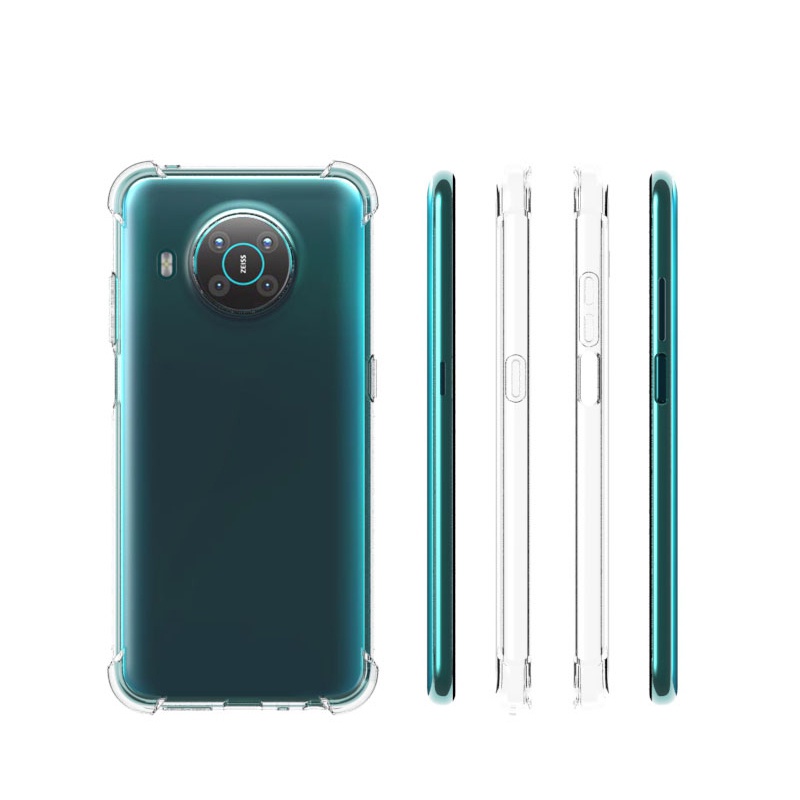 Bao Da Điện Thoại Trong Suốt Chống Sốc Cho nokia x10 x20 c1 c2 nokia x5 x6 5.1 6.1 plus Ốp