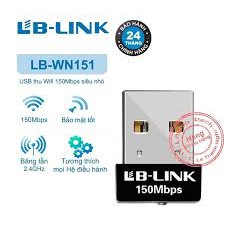 USB Thu Wifi cho PC - Laptop LB-Link WN151 - Hàng Chính Hãng bảo hành 24 tháng