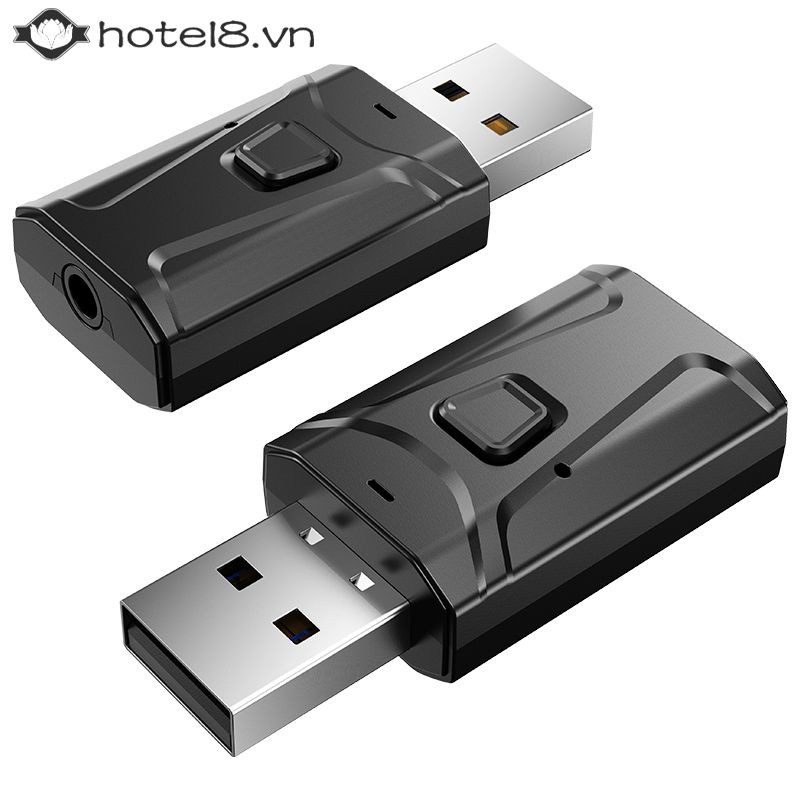 Usb Bluetooth 5.0 Nhận Tín Hiệu Âm Thanh 3.5mm Jack Aux Rca 4 Trong 1 Cho Tv Xe Hơi Pc (Khách8)