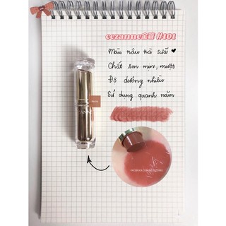 Son dưỡng có màu Cezanne Lasting Lip Gloss 101 105 504 401