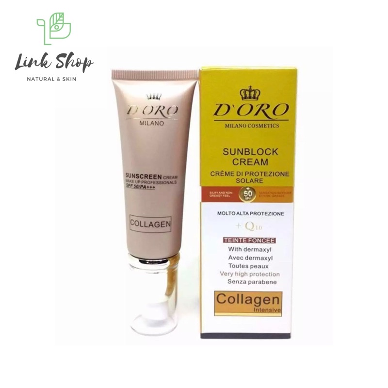  Kem chống nắng cao cấp Italia D'oro Collagen SPF 50/PA+++ 50ml | BigBuy360 - bigbuy360.vn
