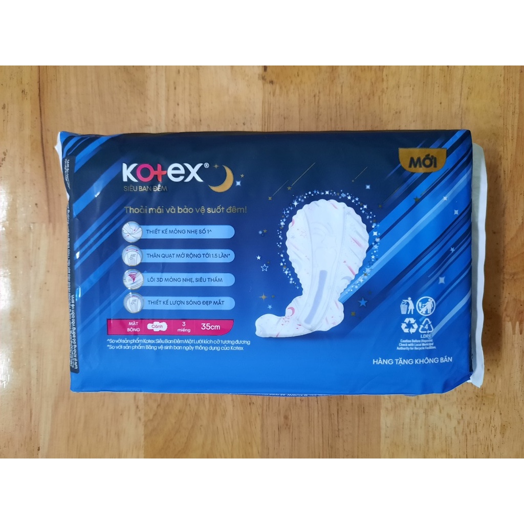 Combo 1 gói Kotex siêu mỏng cánh &amp; 1 gói Kotex đêm 35cm - BACH HOA HV