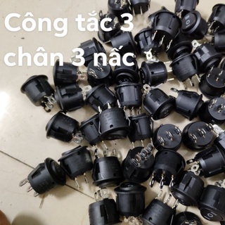 Công tắc tròn 3 chân 2 chế độ tắt bật