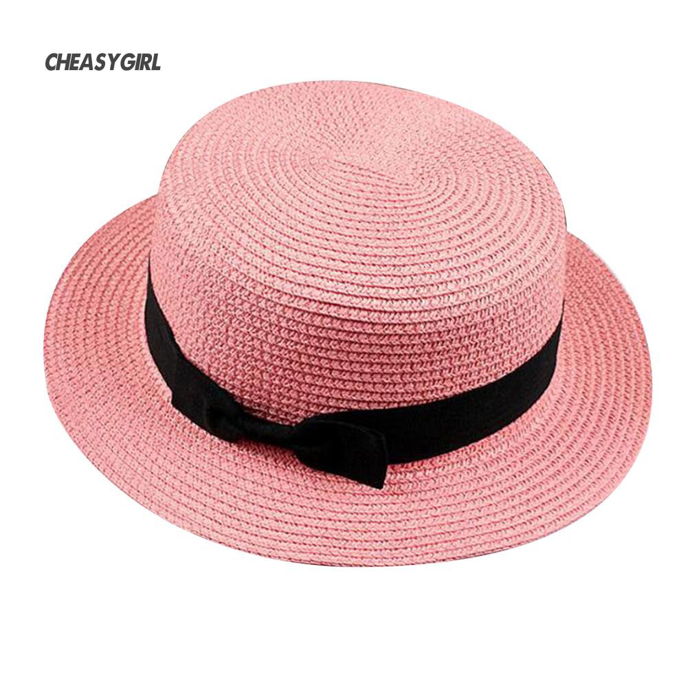 ★Nón Cói Rộng Vành Phối Nơ Màu Sắc Thời Trang Cho Nữ