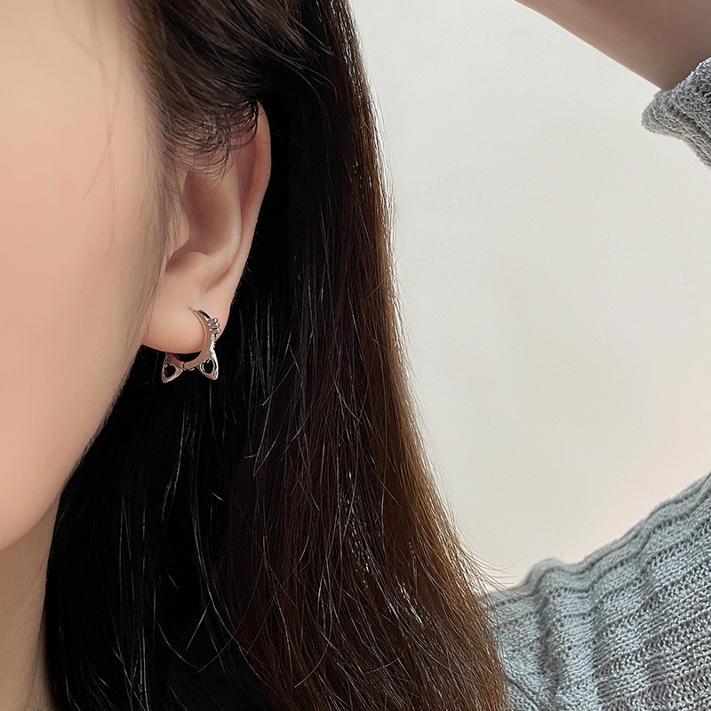 (0667) Khuyên Tai Mèo Nhỏ Dễ Thương Ngọt Ngào Cho Nữ