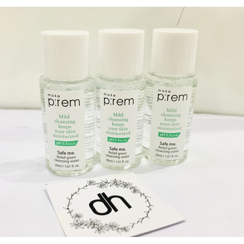 ( SALE THANH LÝ DATE 4/2022) Nước tẩy trang Make Prem Relief Green Cleansing Water 100ml/30ml | BigBuy360 - bigbuy360.vn