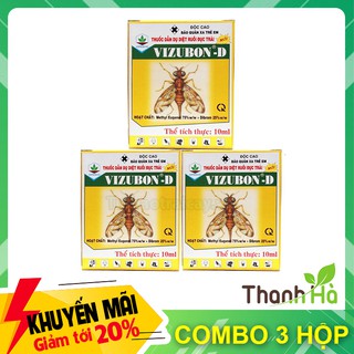 3 hộp Thuốc diệt ruồi vàng VIZUBON - D - T58.3
