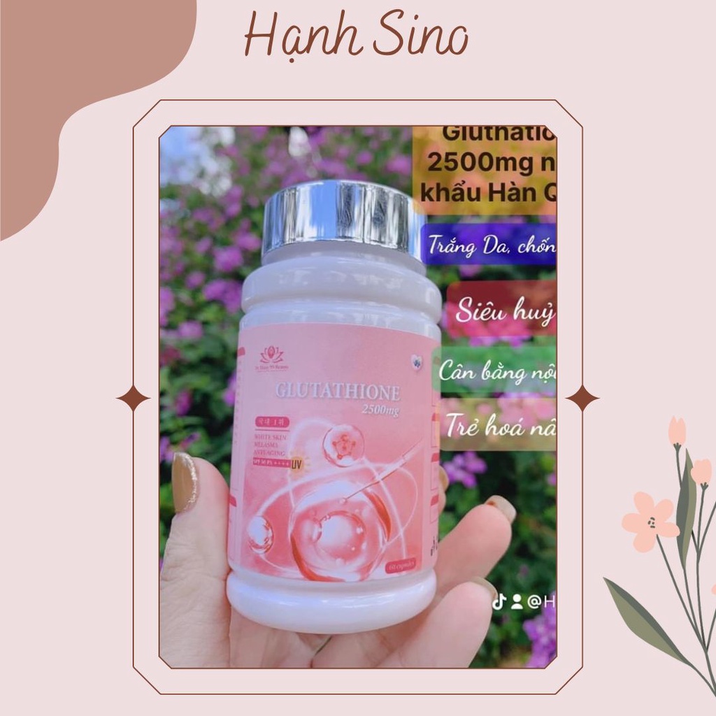 Viên uống trắng da Glutathione 2500mg