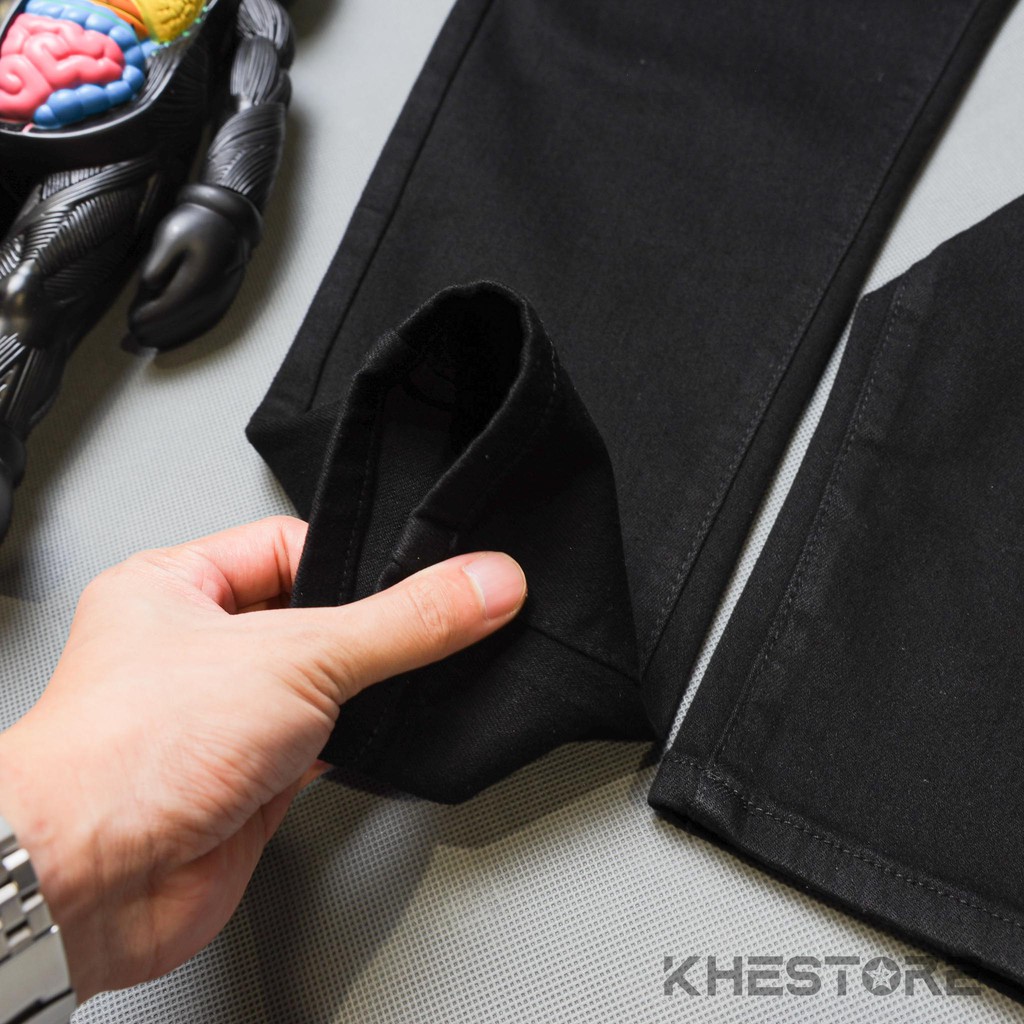 Quần Jeans Nam Khestore J-19 , Jeans Đen Trơn Xanh Phong Cách Hàn Quốc | BigBuy360 - bigbuy360.vn