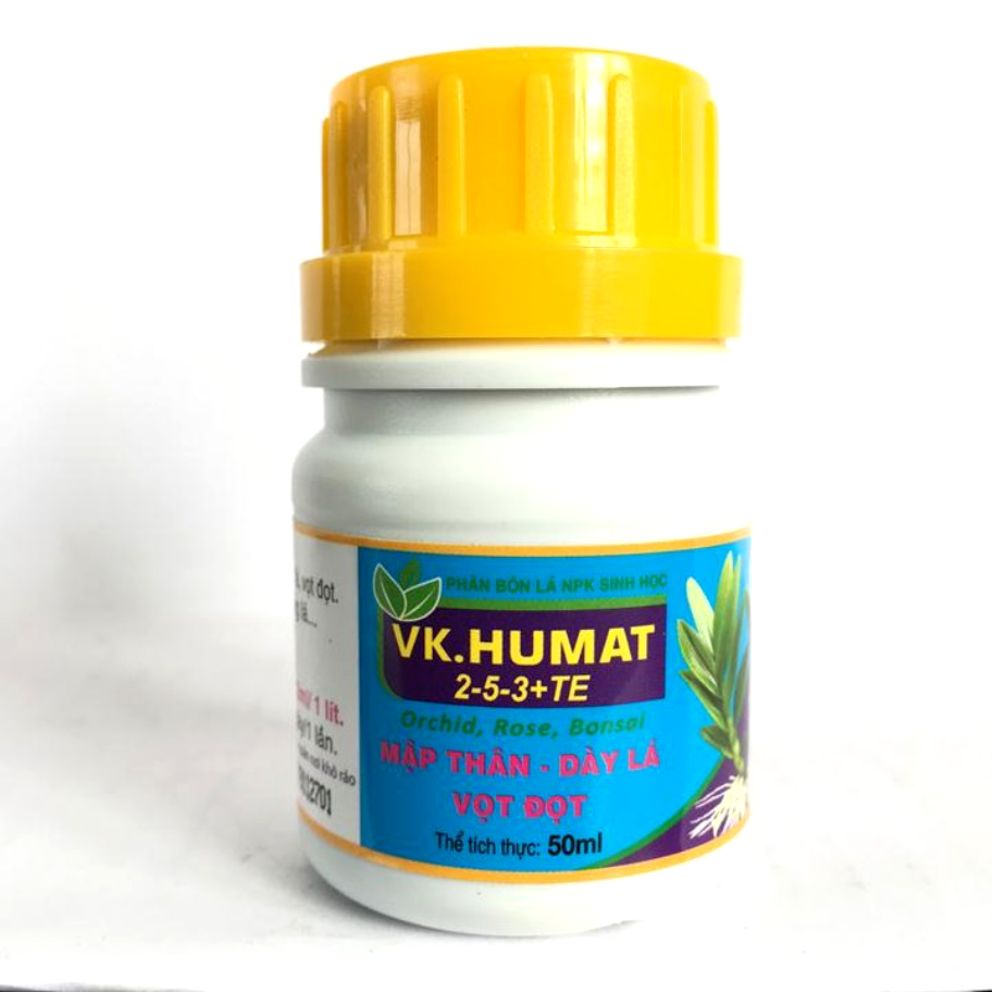 Phân bón sinh học VK HUMAT chuyên hoa Lan - hoa Hồng và hoa cảnh giúp Mập thân - Dày lá - Bung đọt