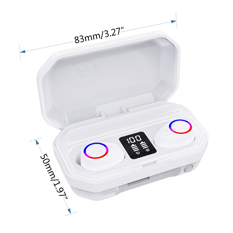 Tai Nghe zzz Bluetooth 5.0 Không Dây Kèm Hộp Sạc 50mAh