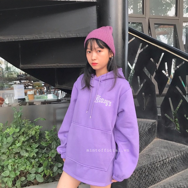 Áo nỉ tay bo wendy