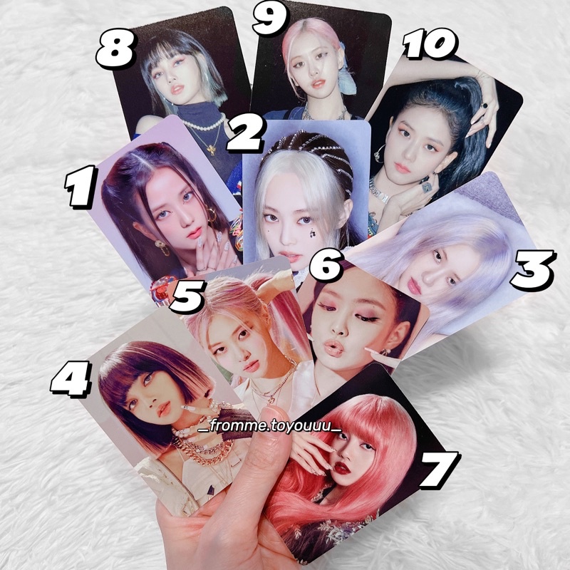 Ảnh photocard BLACKPINK card Rosé Jennie Jisoo Lisa chính hãng