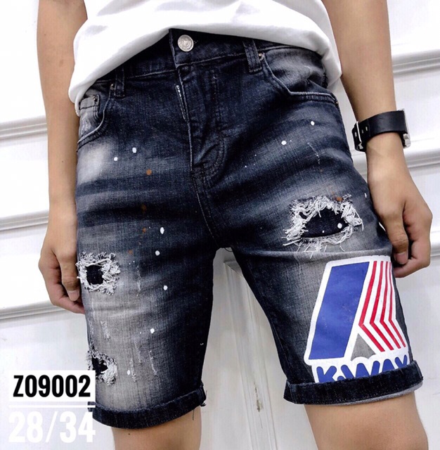 Quần Short jean ngắn nam chất Jean qua đầu gối đủ size | BigBuy360 - bigbuy360.vn