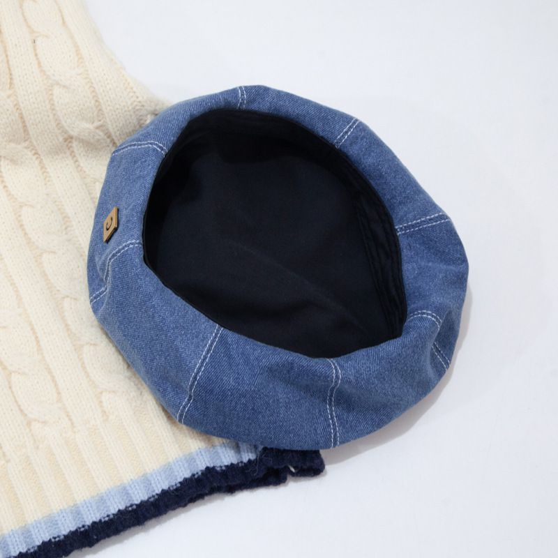 Mũ Beret Cao Bồi Phong Cách Retro Anh Quốc Dễ Phối Đồ Hợp Thời Trang Xuân Hè Cho Nữ