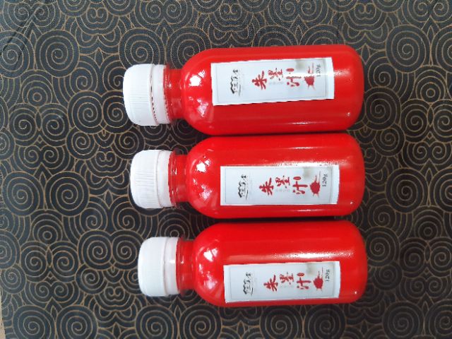 Mực đỏ tươi thư pháp thư họa