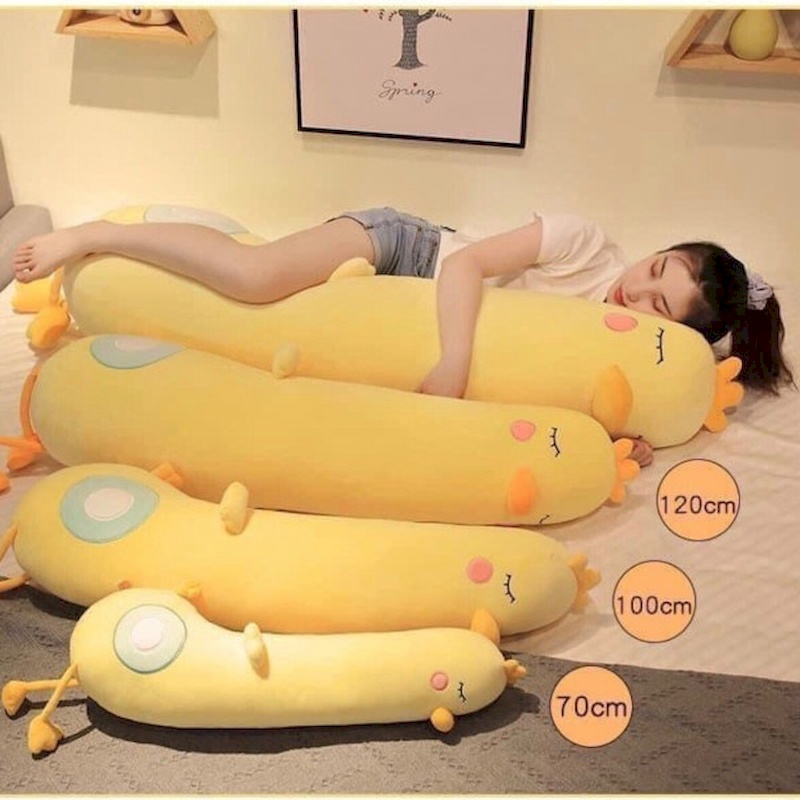 Gấu Bông Gà Vàng cổ dài siêu ngáo, Chú gà cổ vàng nhồi bông cực đáng yêu, Gấu xih Zick.vn