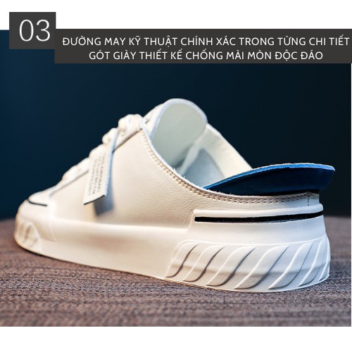 Giày lười nữ trắng giày sneakers nữ đẹp giày sục nữ [Bảo hành 1 đổi 1] hot 2021 | BigBuy360 - bigbuy360.vn