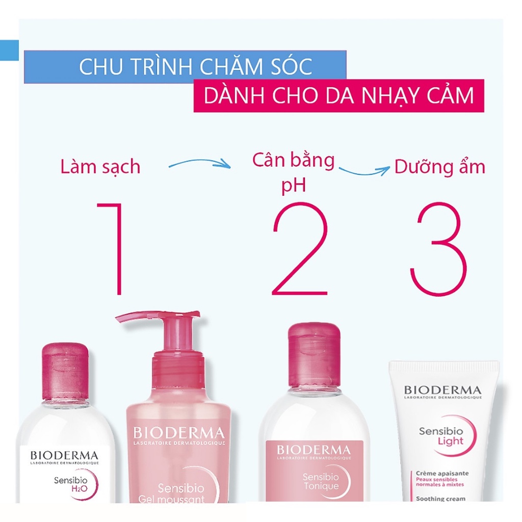 Nước Hoa Hồng Cho Da Nhạy Cảm Bioderma Sensibio Tonique 250ml