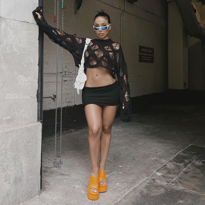 Áo Thun DàI Tay Cổ TròN GợI CảM Cho Nữ