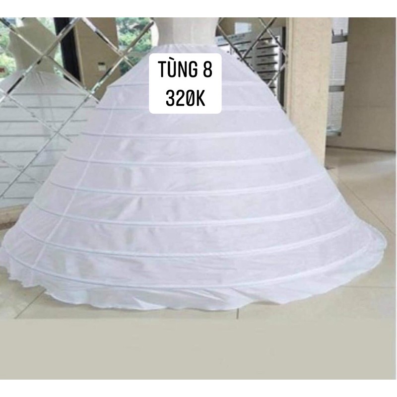 tùng 8 tầng làm phồng váy