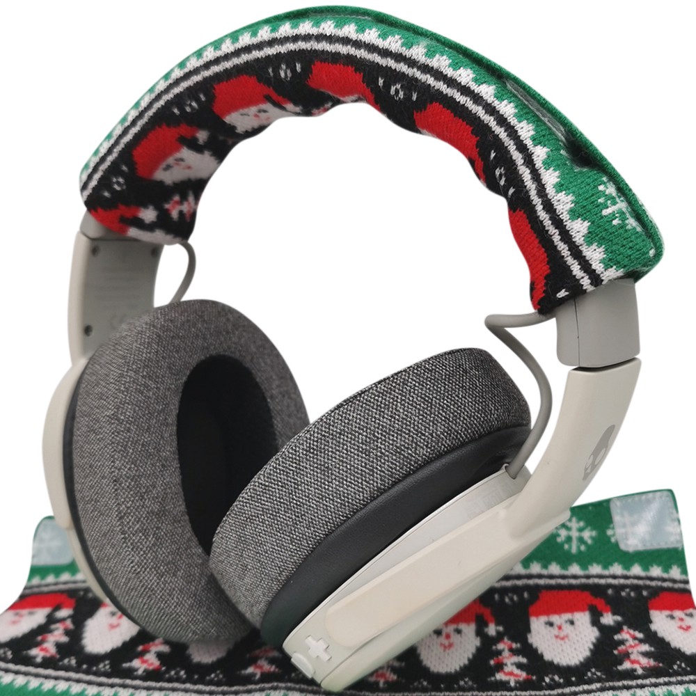 misodiko Sweater knitting Headband Protector Cover Compatible with Most Headphones - Audio Technica ATH M50x MSR7 M40x M30x M20x, WH-1000XM4 WH-1000XM3, HyperX Cloud II Core Silver Alpha RevolverS, Corsair HS70 HS60 HS50 HS75 Virtuoso, QC35 QC35II QC25