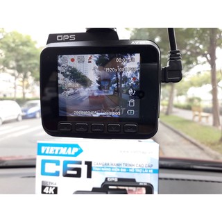 Camera hành trình Vietmap C61- ghi hình 4K Cảnh báo giao thông bằng giọng nói - WIFI- GPS