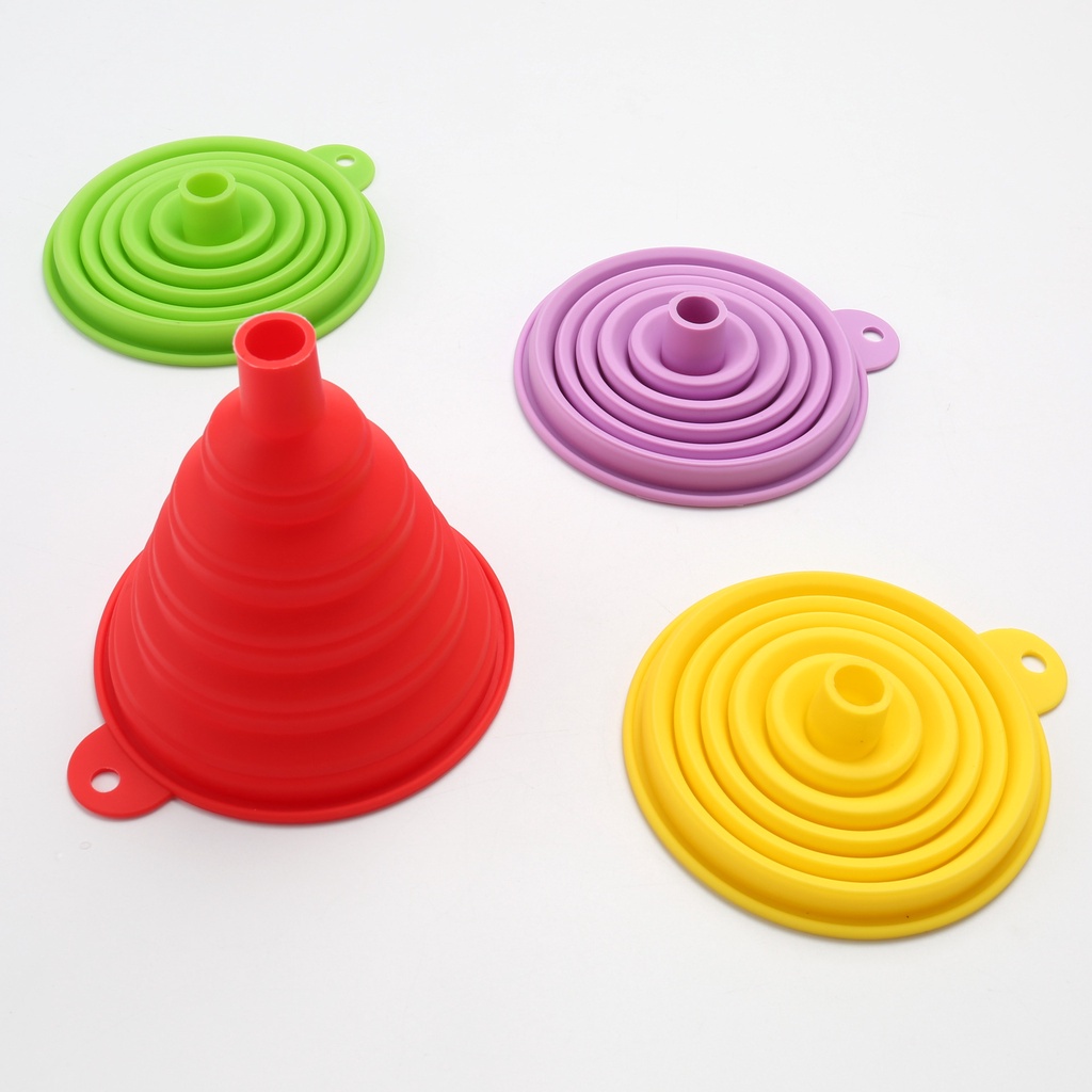 Phễu silicon Silicone Có Thể Gấp Gọn Tiện Dụng Cho Nhà Bếp Silicone
