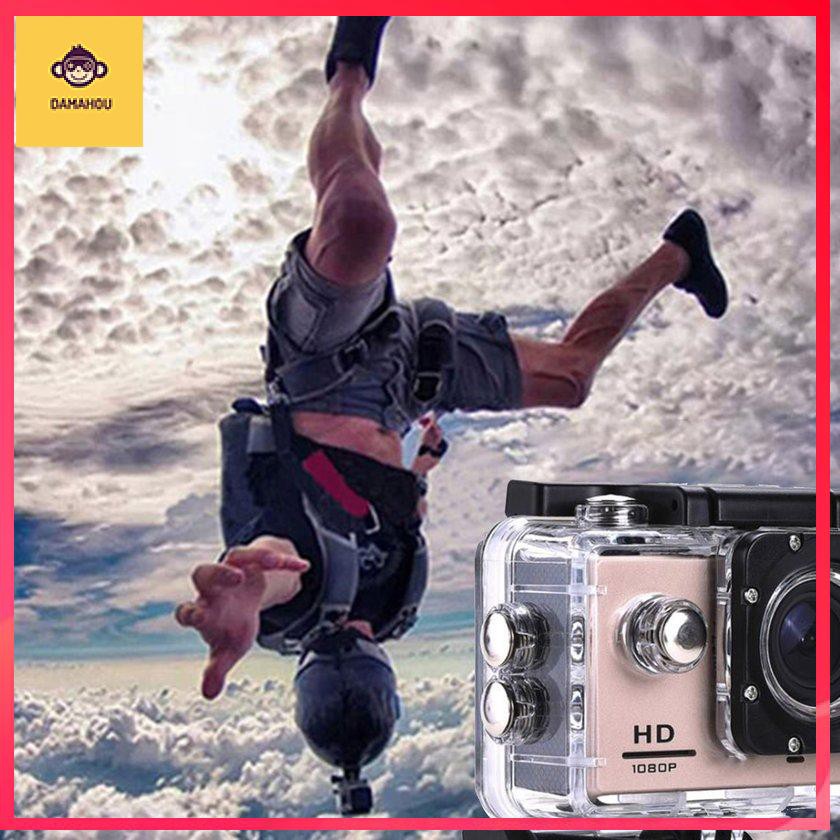 1 Set Camera Hành Trình 30m Mini Dv 1080p Bằng Nhựa Chống Thấm Nước Gắn Mũ Bảo Hiểm / Xe Đạp / Xe Hơi