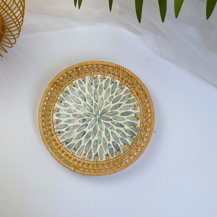 Giỏ Mây Đựng Trái Cây Di Động Cho Nhà Bếp