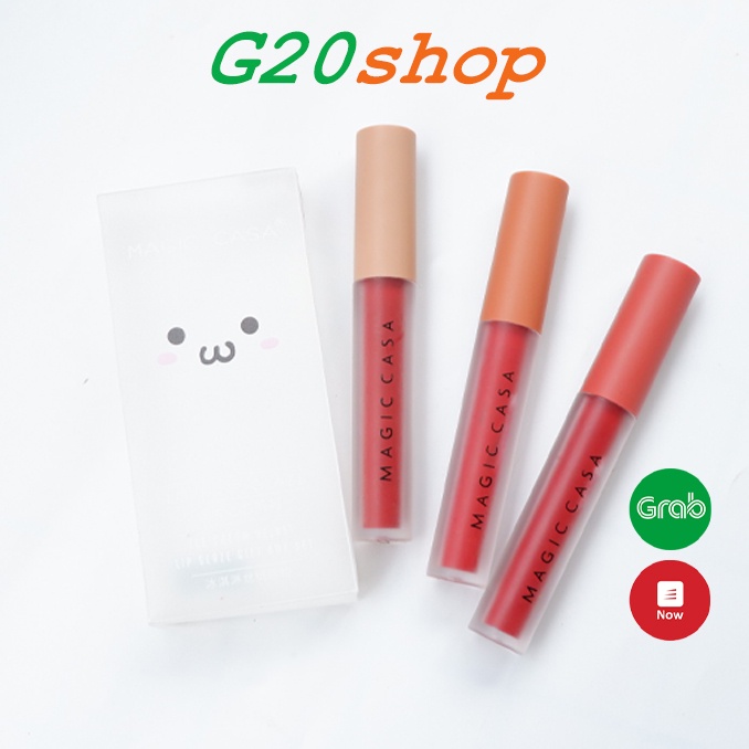 Set 3 son kem lì Magic Casa fluffy lip glaze velvet g20shop