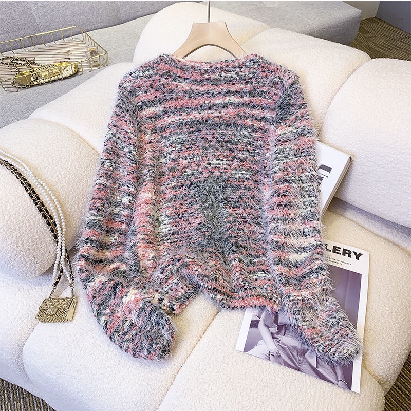 Áo Sweater Dệt Kim Tay Dài Cổ Tròn Nhiều Màu Sắc Phong Cách Hàn Quốc Thời Trang Mùa Thu Mới Cho Nữ