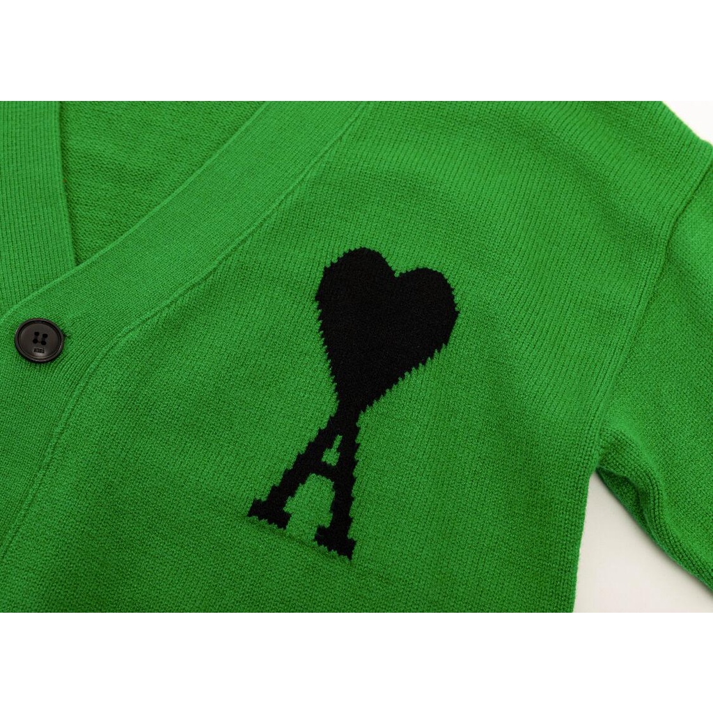 ❤❀  ❤ Áo Khoác Cardigan Dệt Kim Thêu Hình Trái Tim Thời Trang Unisex
