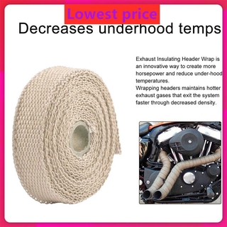 Motorcycles Turbo Manifold Heat Exhaust Wrap Tape Thermal Stainless Ties