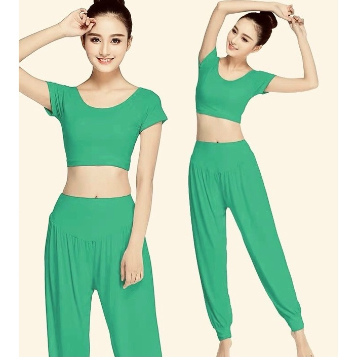 Bộ đồ tập Yoga Alibaba, quần áo tập Yoga Zumba Aerobic cotton lạnh thấm hút mồ hôi hàng cao cấp