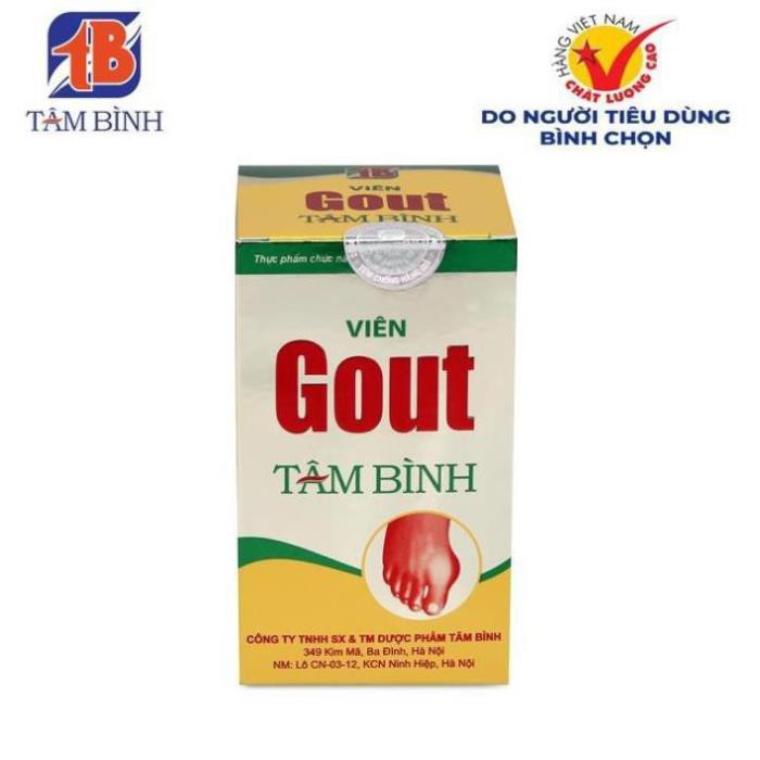 Viên Gout Tâm Bình (Hộp 60 viên) - Gút, acid uric