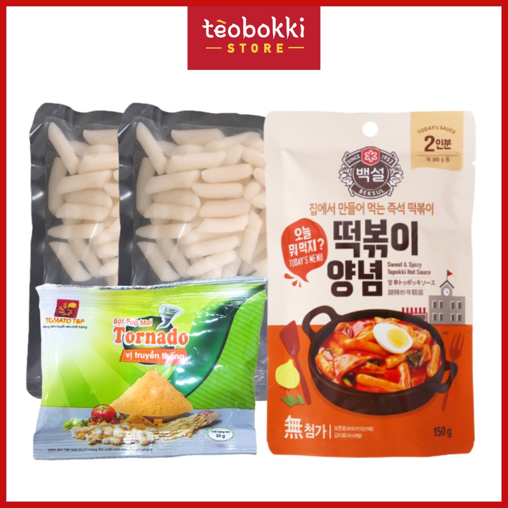 Combo bánh gạo tokbokki sốt phô mai 580g