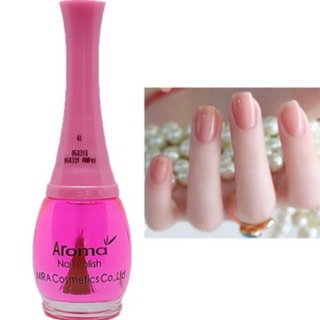 Sơn móng tay bóng hồng thời trang