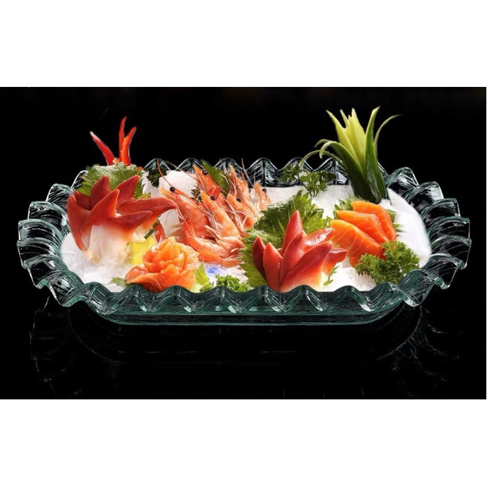 Khay đựng sashimi  Trang trí sashimi hiệu quả, không lo hỏng , vỡ, giá trị sử dụng lâu dài