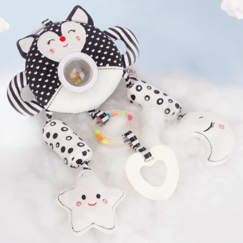 Đồ Chơi Treo Xe Đẩy Em Bé Họa Tiết Hoạt Hình Động Vật Dễ Thương