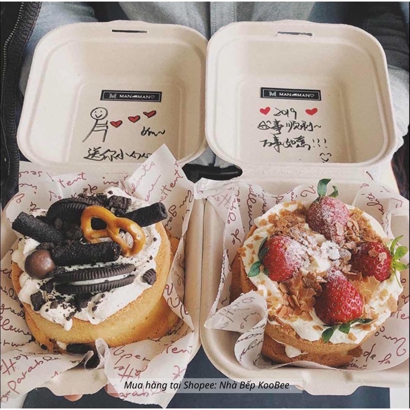 Giấy gói bánh mì, burger, sandwich, thực phẩm giữ nhiệt KAULUS - Giấy nến cho nồi chiên không dầu vuông