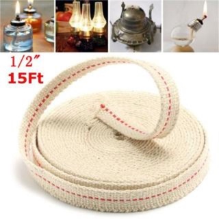 100cm Dây Tim/Bấc Cotton đèn dầu Dây dẹt bản 0.3 - 1cm /Dây tròn đường kính 0.6cm